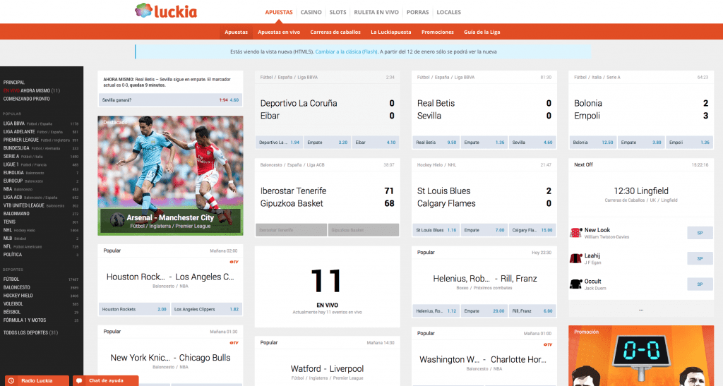 Luckia html5